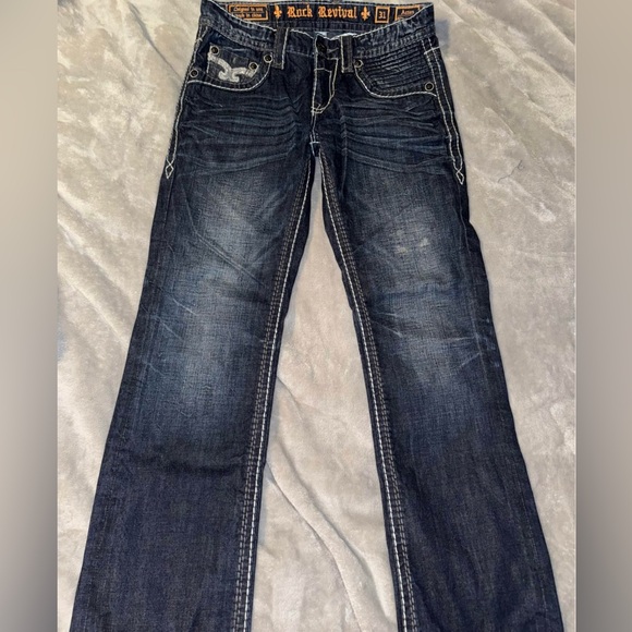 Men’s rock revival jeans like new